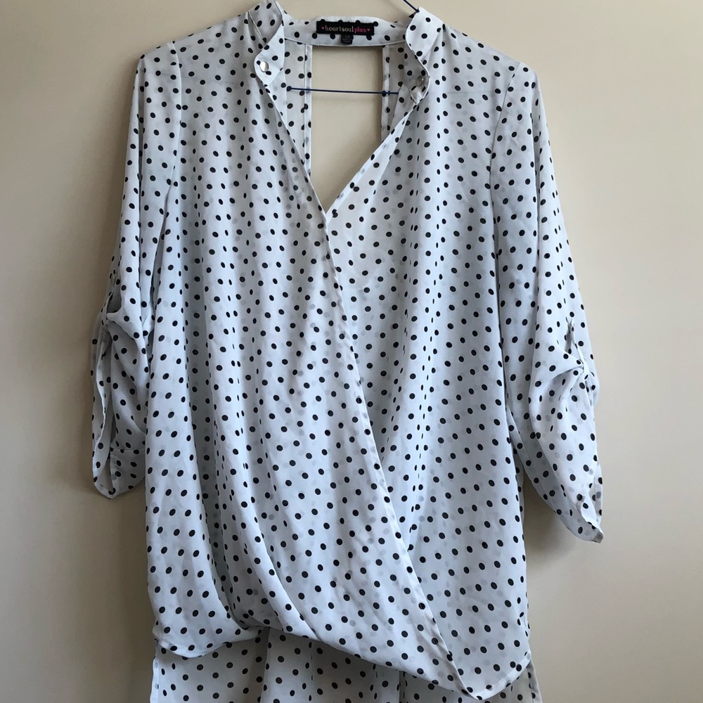 Polka dot blouse!
